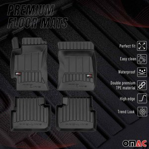 Subaru Forester Floor Mat - Omac - Proline Premium TPE - Black - '09-'13